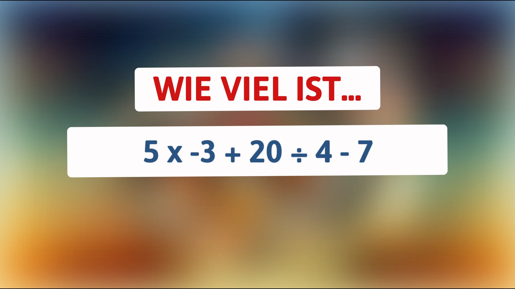 Nur 1% der Menschen können diese einfache Mathefrage lösen – gehörst du dazu?"