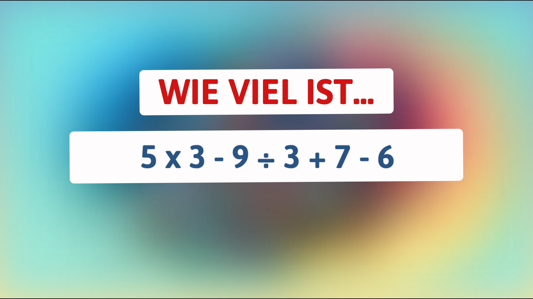 Nur für Genies: Kannst du dieses mathematische Rätsel in Rekordzeit lösen?"