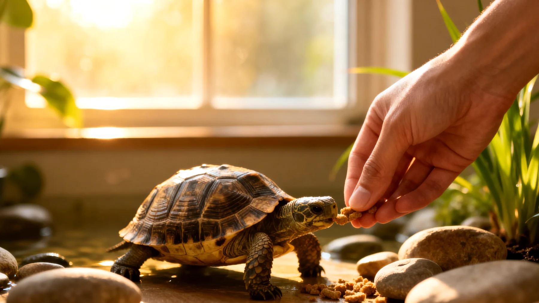 Schildkröten benötigen kein Training im herkömmlichen Sinne und werden nicht kastriert, daher ist die Kombination von Training mit dem Kontext 'Nach der Kastration' nicht anwendbar. Das relevante Problem ist: Wie kann man eine Schildkröte an grundlegende Routinen gewöhnen und ihr natürliches Verhalten fördern?"