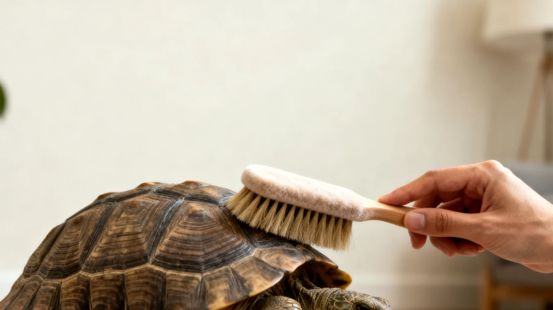 Erwachsene Schildkröten benötigen regelmäßige Panzerpflege, aber viele Halter wissen nicht, welche Pflegeprodukte und Zubehörteile für die Reinigung und Gesunderhaltung des Panzers geeignet sind"